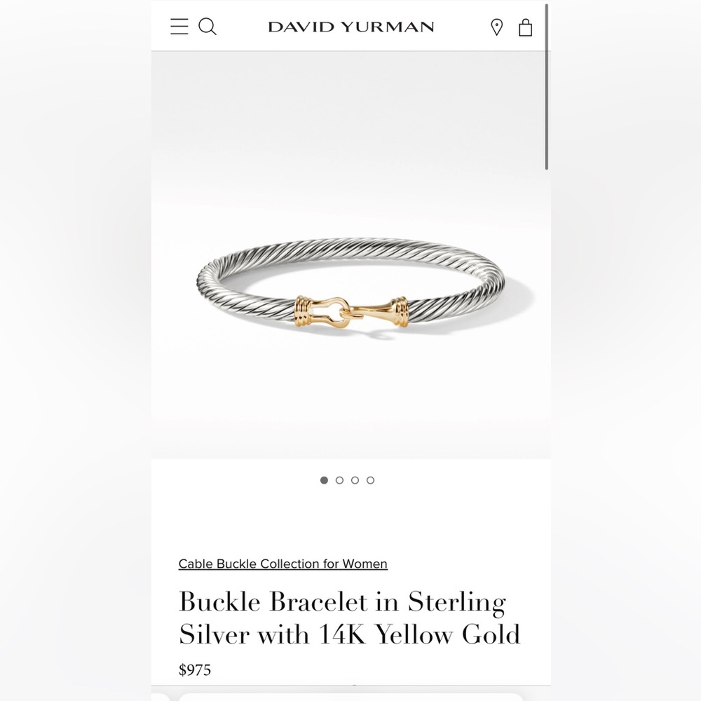 David Yurman buckle bracelet